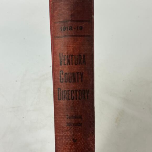 1918-19 CA Ventura County Directory FAIR Business Ancestry Genealogy Antique Vtg - Picture 7 of 16